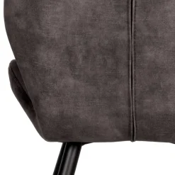 Velours Esstischstuhl in Anthrazit - Macereta (2er Set)