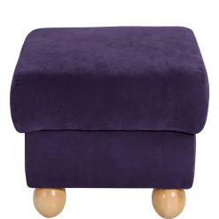 Velours Ohrensessel in Violett - Sotonio