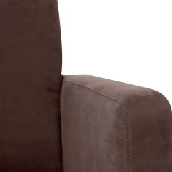 Velours Wohnzimmersessel in Braun - Dario