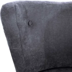 Velourssessel in Anthrazit - Prograva