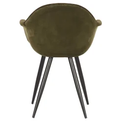 Velvet Armlehnenstuhl in Oliv Grün - Inny (2er Set)