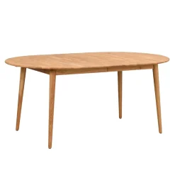 Verlängerbarer Holztisch mit ovaler Platte - Julisch