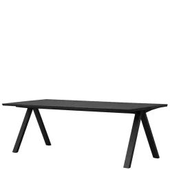 V-Fuß Esstisch in Schwarz - Hungaro