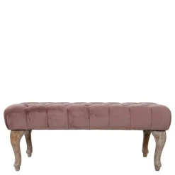 Vintage Bank in Altrosa Samt - Ruo