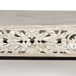 Vintage Couchtisch in Holz White Wash - Fudorus