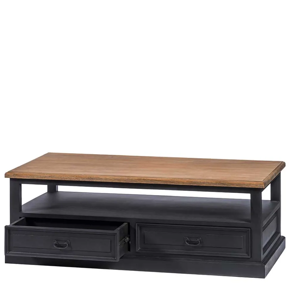 Vintage Couchtisch mit Schubladen & Ablage - Niovan