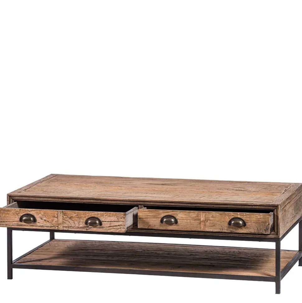 Vintage Couchtisch mit zwei Schubladen - Uvolph