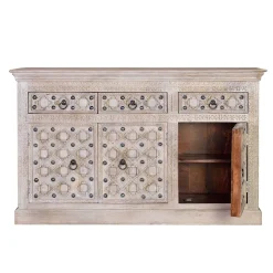 Vintage Design Anrichte in White Wash - Uladan