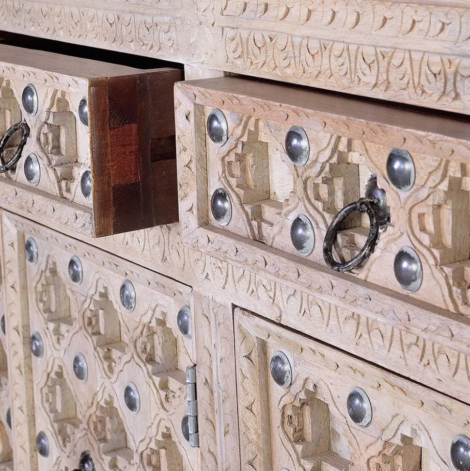 Vintage Design Anrichte in White Wash - Uladan