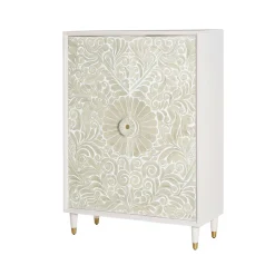 Vintage Design Highboard aus Mango Massivholz - Triboot