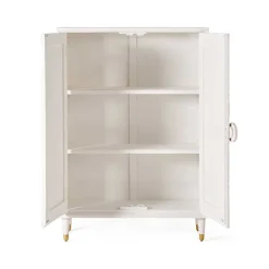 Vintage Design Highboard aus Mango Massivholz - Triboot