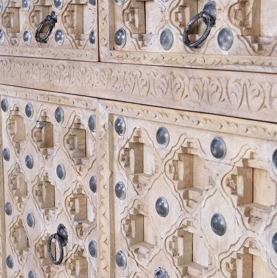 Vintage Design Sideboard in White Wash - Uladan