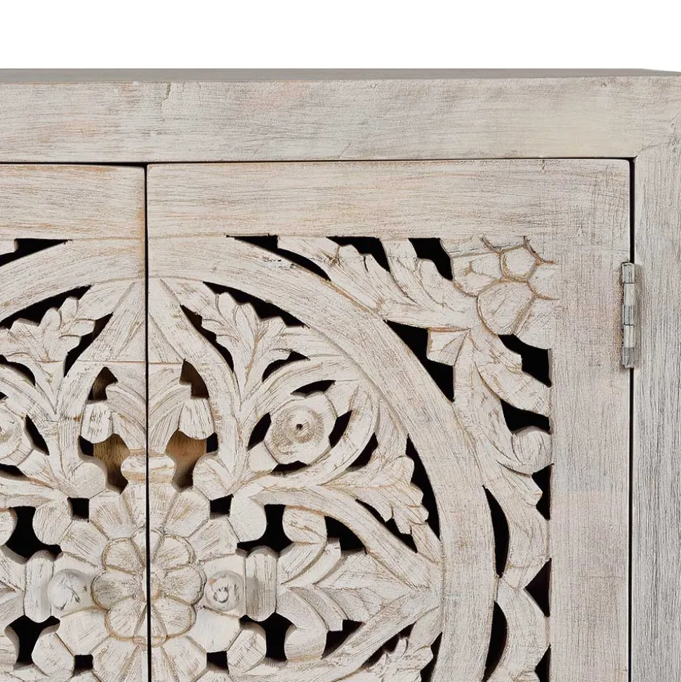 Vintage Design Sideboard in Holz White Wash - Fudorus