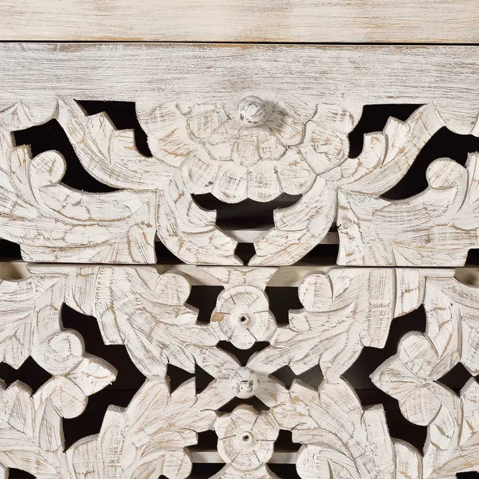 Vintage Design Sideboard in Holz White Wash - Fudorus