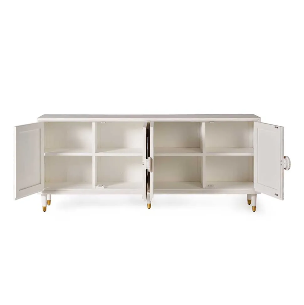 Vintage Design Sideboard aus Mango Massivholz - Triboot