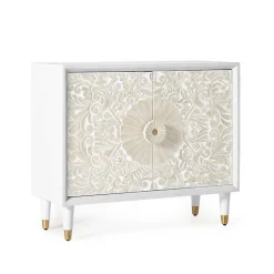 Vintage Design Türenkommode aus Mango Massivholz - Triboot