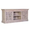 Vintage Design TV Kommode in White Wash - Uladan