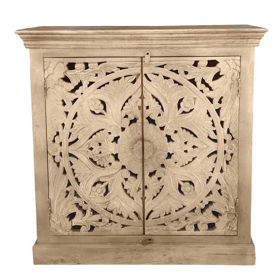 Vintage Dielenmöbel mit Schnitzereien - Runiasa (fünfteilig)