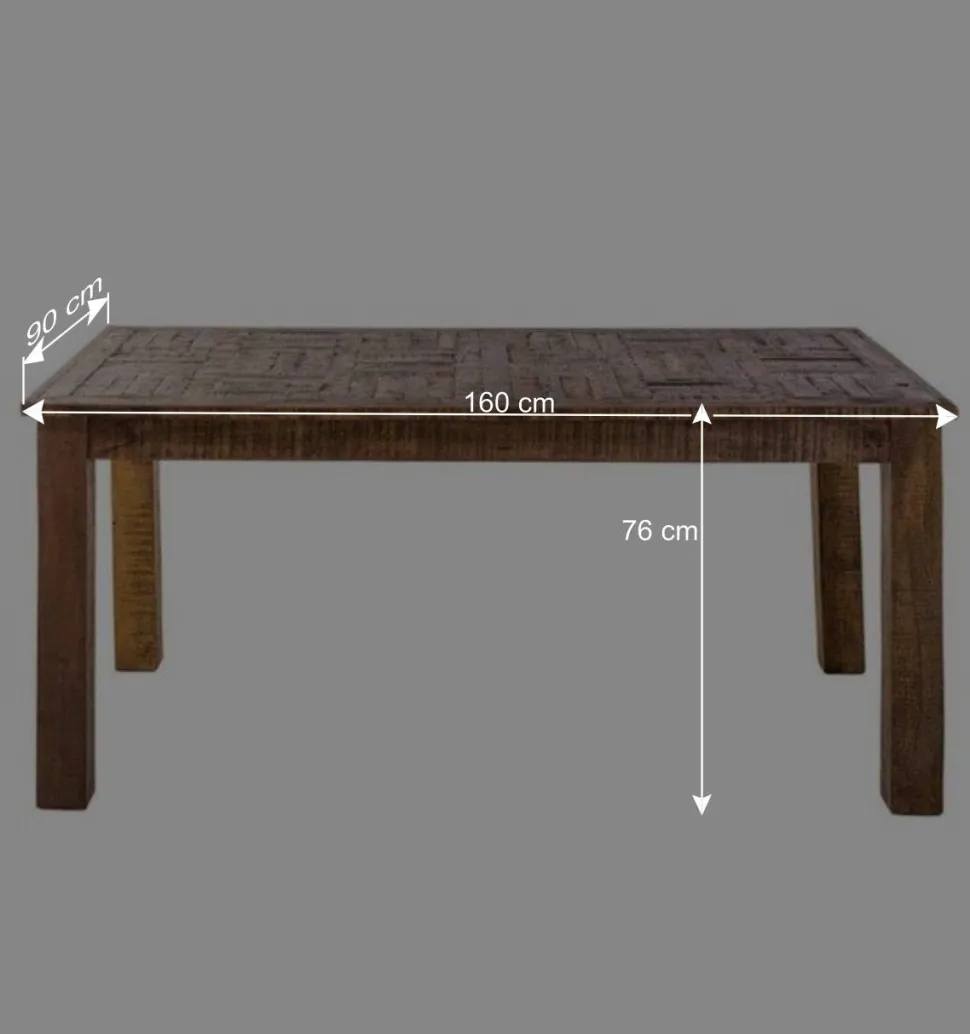 Vintage Esszimmertisch aus Recyclingholz - Bahiro