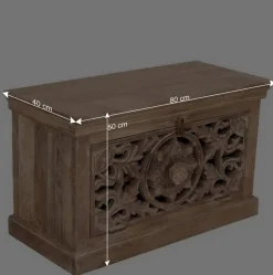 Vintage Flurmöbel aus Holz Sandfarben - Runiasa (sechsteilig)