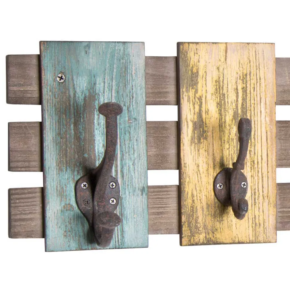 Vintage Garderobenleiste Christian aus Tanne massiv