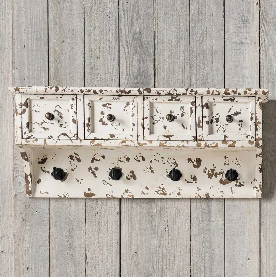 Vintage Küchenregal mit Schubladen & Haken - Naharas