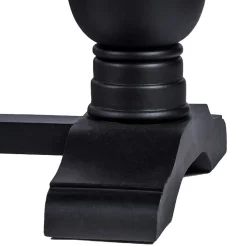 Vintage Landhaus Esszimmertisch in Teak & Schwarz - Niovan