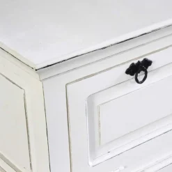 Vintage Landhaus Schuhbank in Antikweiß - Wittgenstein