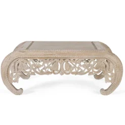 Vintage Opiumtisch in Mangoholz White Wash - Hovalta