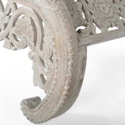 Vintage Opiumtisch in Mangoholz White Wash - Hovalta