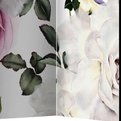 Vintage Romantik Paravent mit Rosen Motiv - Eodoro
