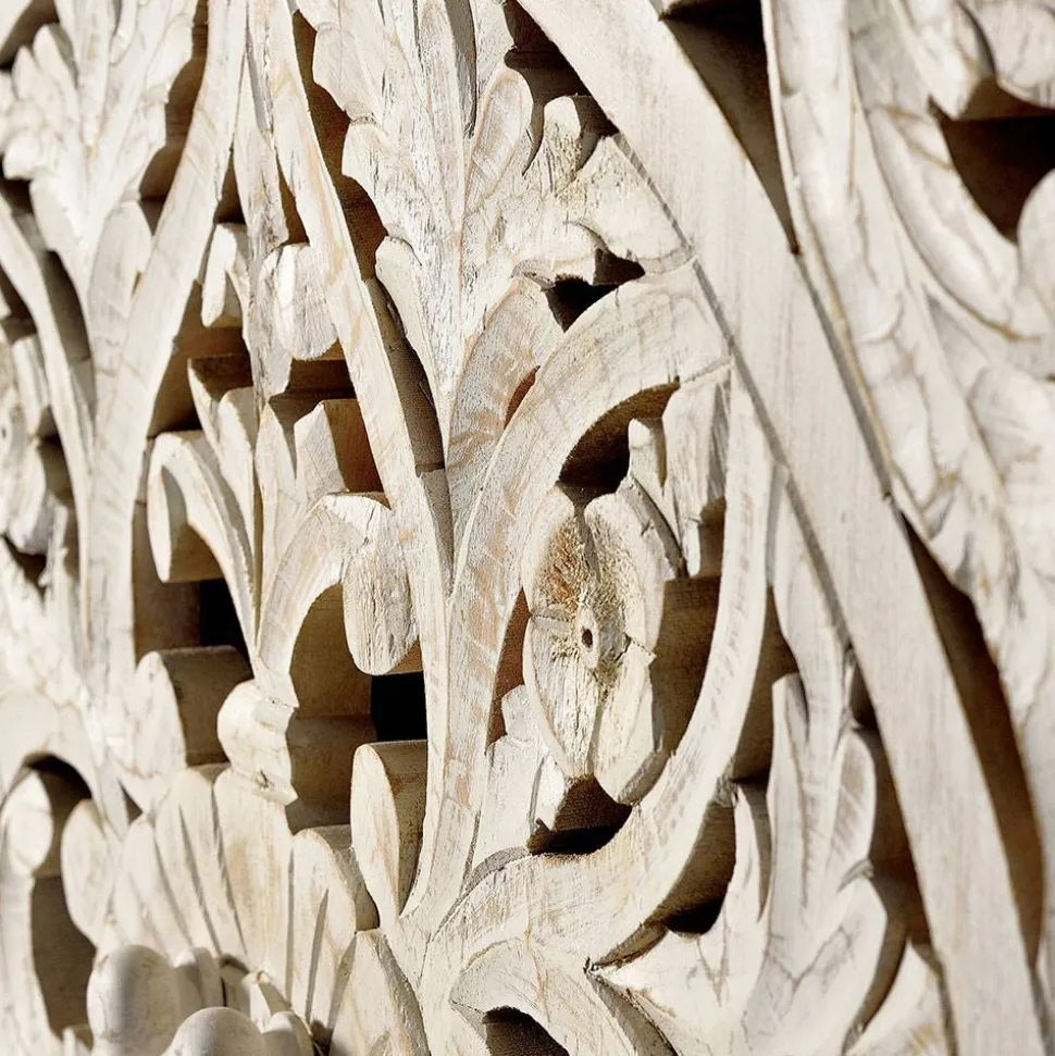 Vintage Schrank in Mangoholz White Wash - Fudorus