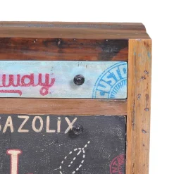 Vintage Schuhschrank Creek in Braun Bunt