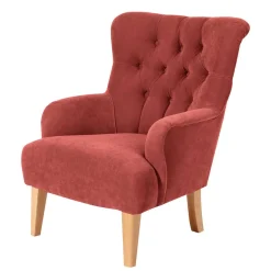 Vintage Sessel in Terracotta Velours - Granna