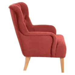 Vintage Sessel in Terracotta Velours - Granna