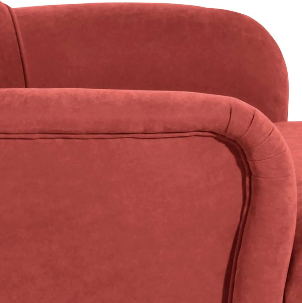 Vintage Sessel in Terracotta Velours - Granna