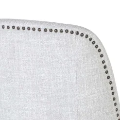 Vintage Stühle in Hellgrau Strukturstoff - Lenza (2er Set)