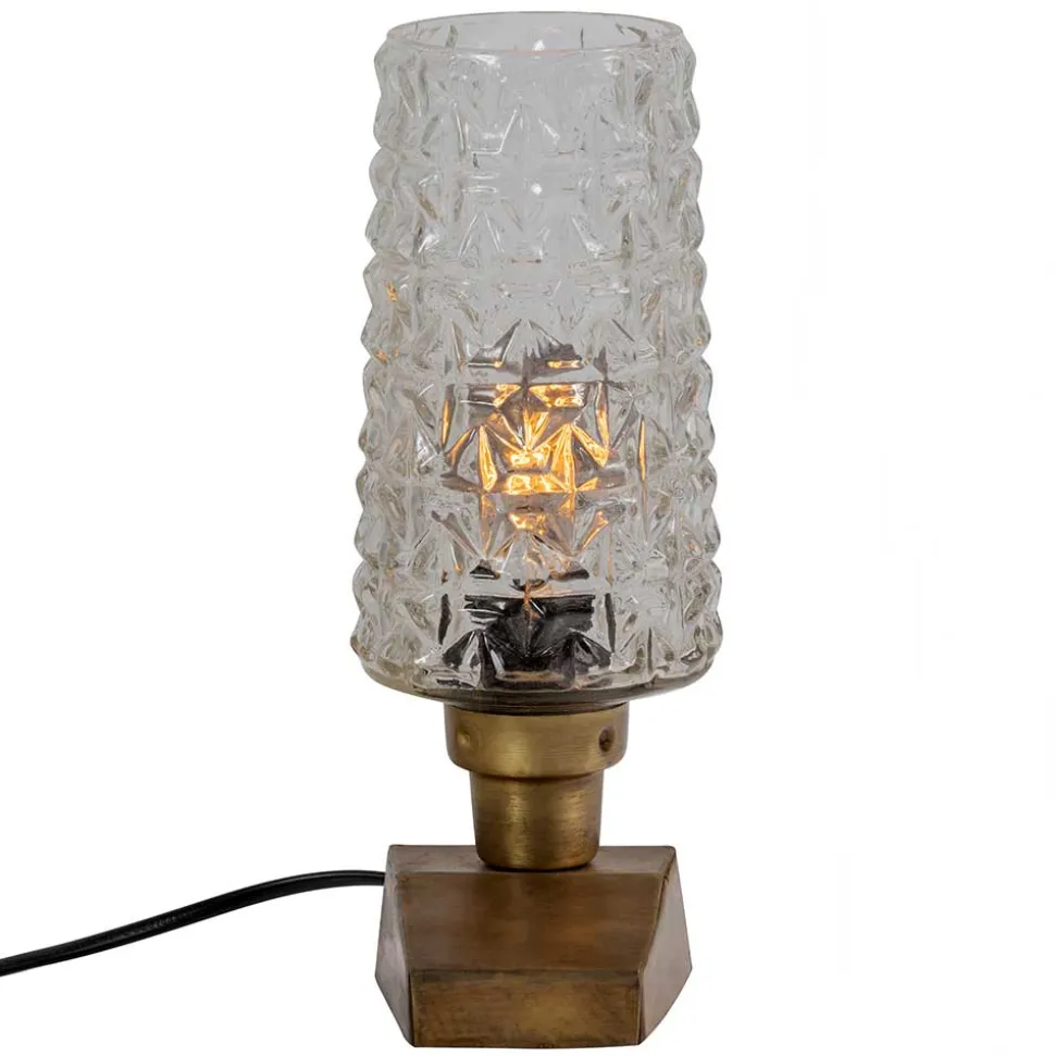 Vintage Tischleuchten aus Strukturglas - Acristodad (2er Set)