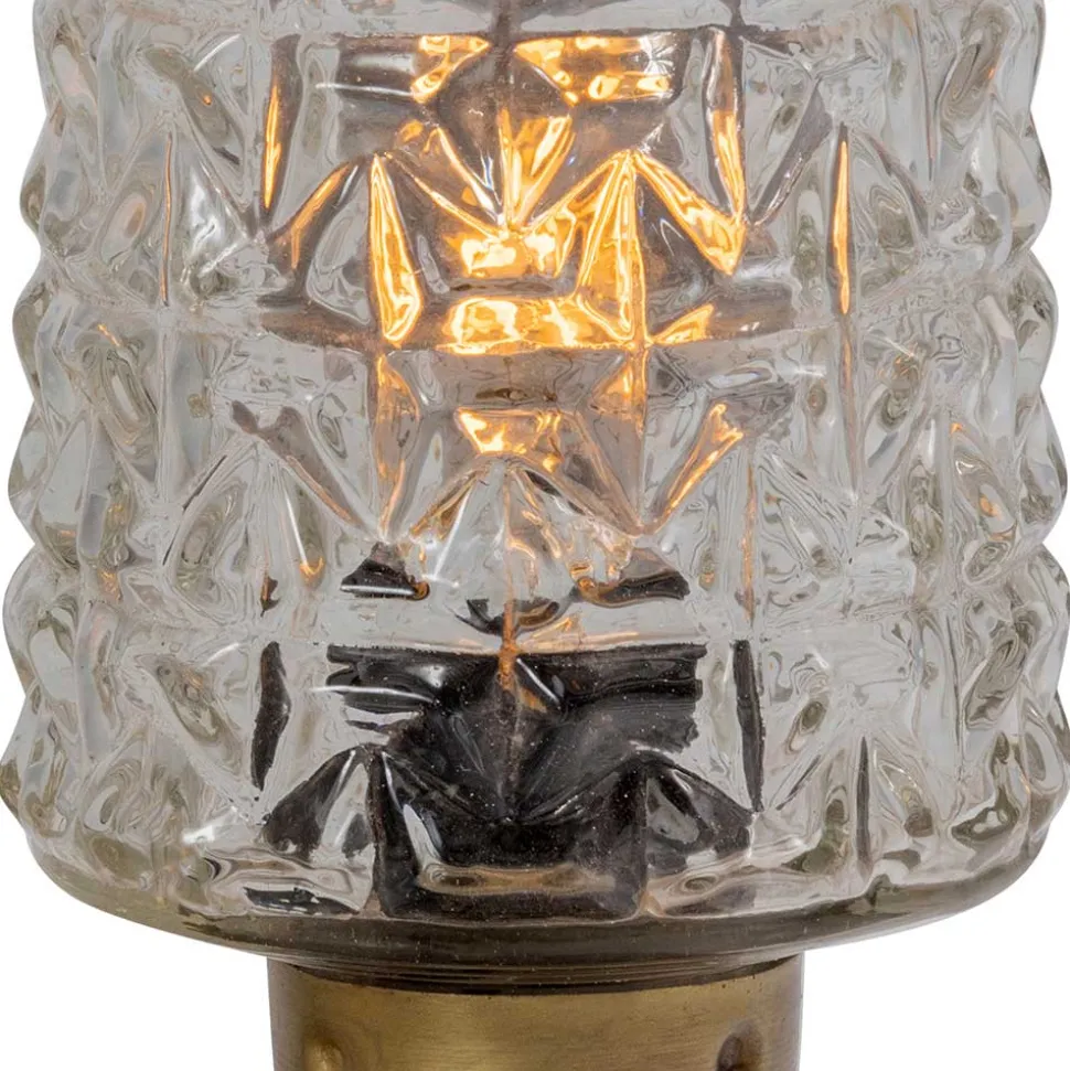 Vintage Tischleuchten aus Strukturglas - Acristodad (2er Set)