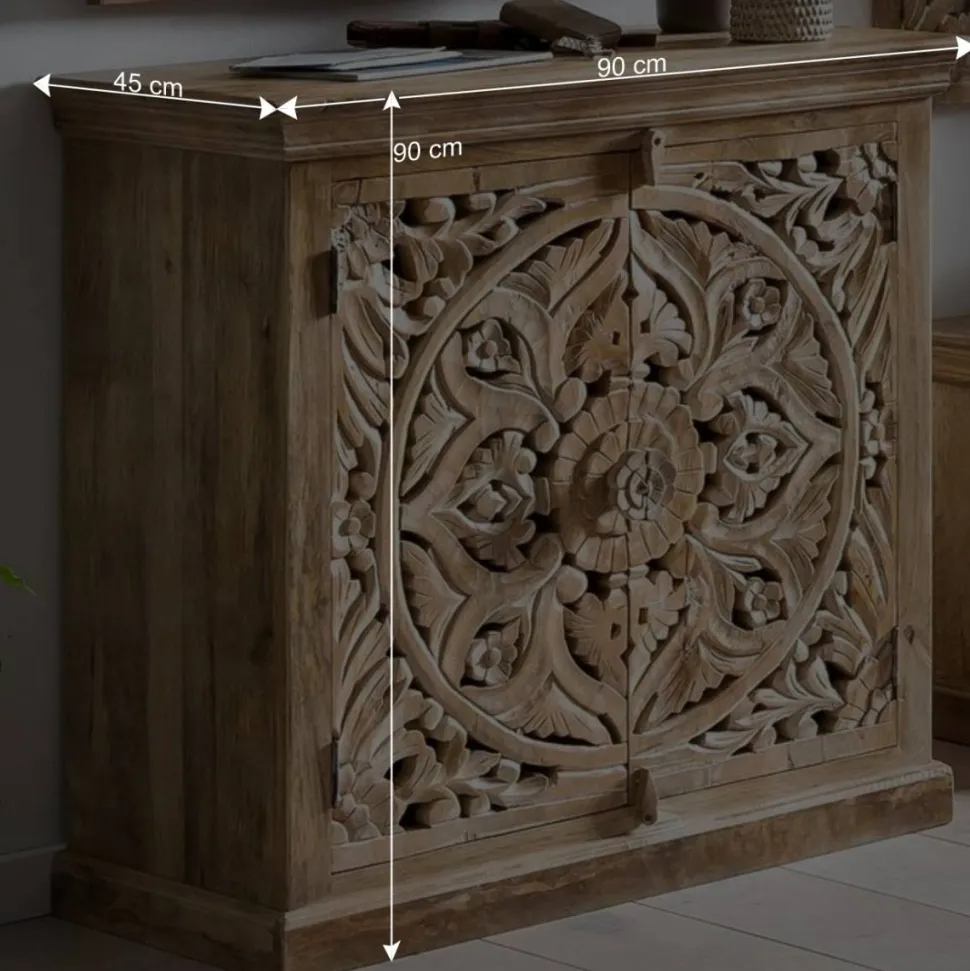 Vintage Türen Kommode mit floralem Ornament - Runiasa