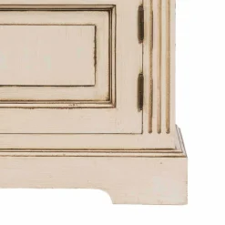 Vintage-Kommode Helsing aus weißem Mahagoni Massivholz