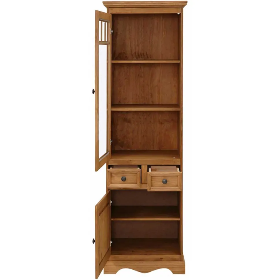 Vitrine aus Kiefer gebeizt & geölt - Horedion