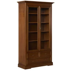 Vitrine in Walnuss Braun - Istefanio