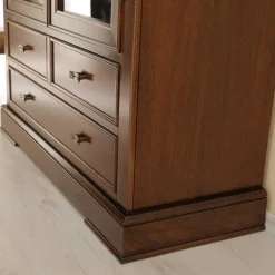 Vitrine in Walnuss Braun - Istefanio