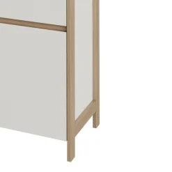 Vitrine in Weiß und Eiche Dekor - Ovidio