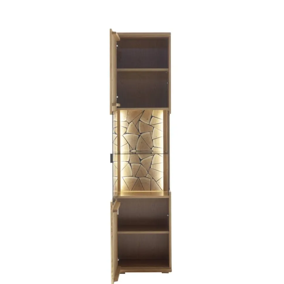 Vitrine in Wildeiche teilmassiv - Dagmy