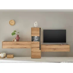 Vitrine und Hängeschränke Set - Colomania (dreiteilig)