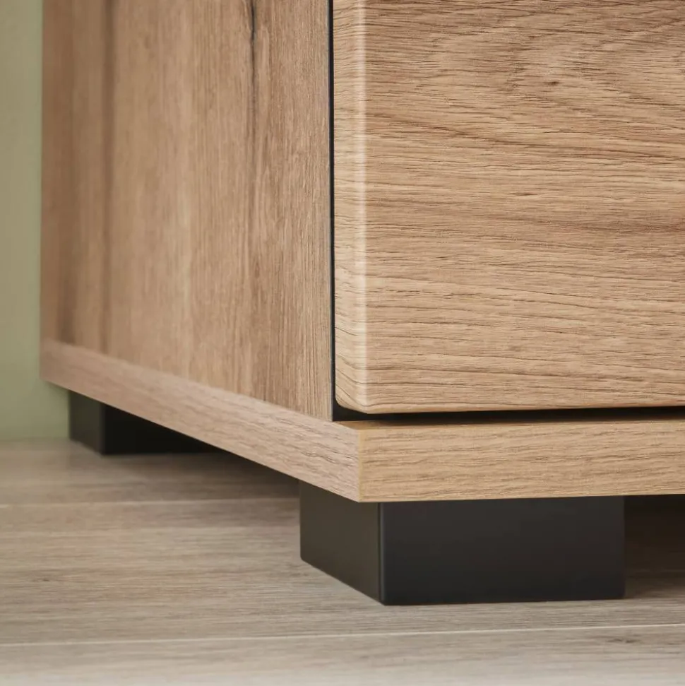 Vitrinenkombination und Wandboard Set - Brocus (vierteilig)