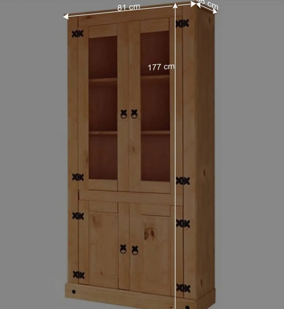 Vitrinenschrank im Mexikanischen Landhaus Look - Chrysa