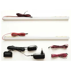 Vitrinenschrank in Weiß und Schwarzgrau - Loazin